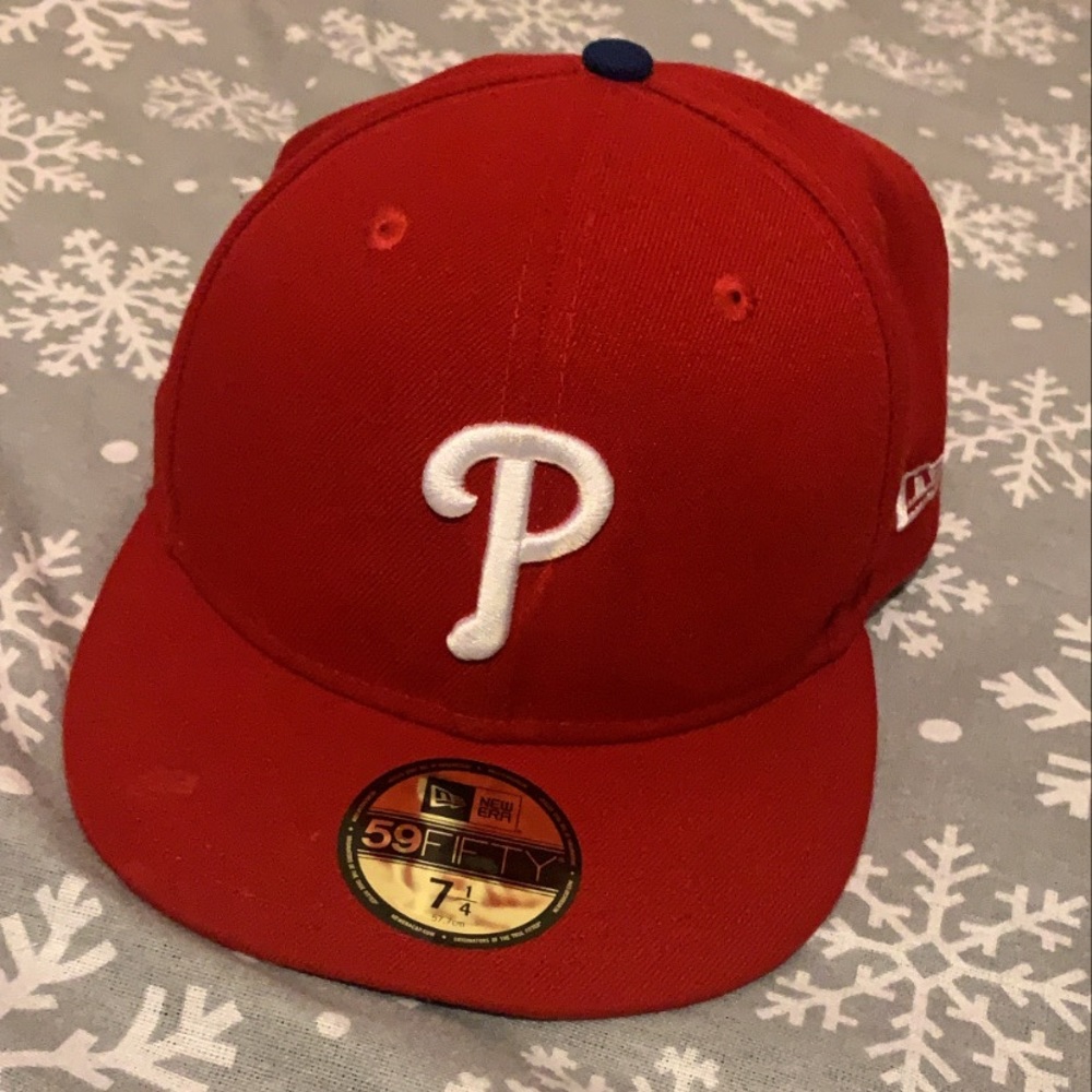Red White Philly Fitted Cap